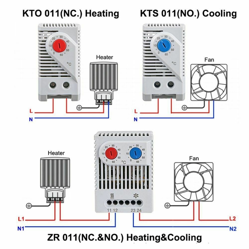 Thermostat Compact Mechanical Temperature Controller Thermoregulator Switch
