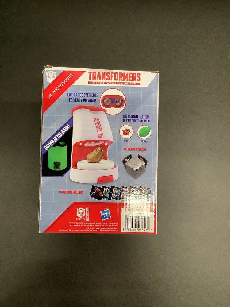 Transformers Jr. Lighted Microscope 8X Magnification New~Sealed