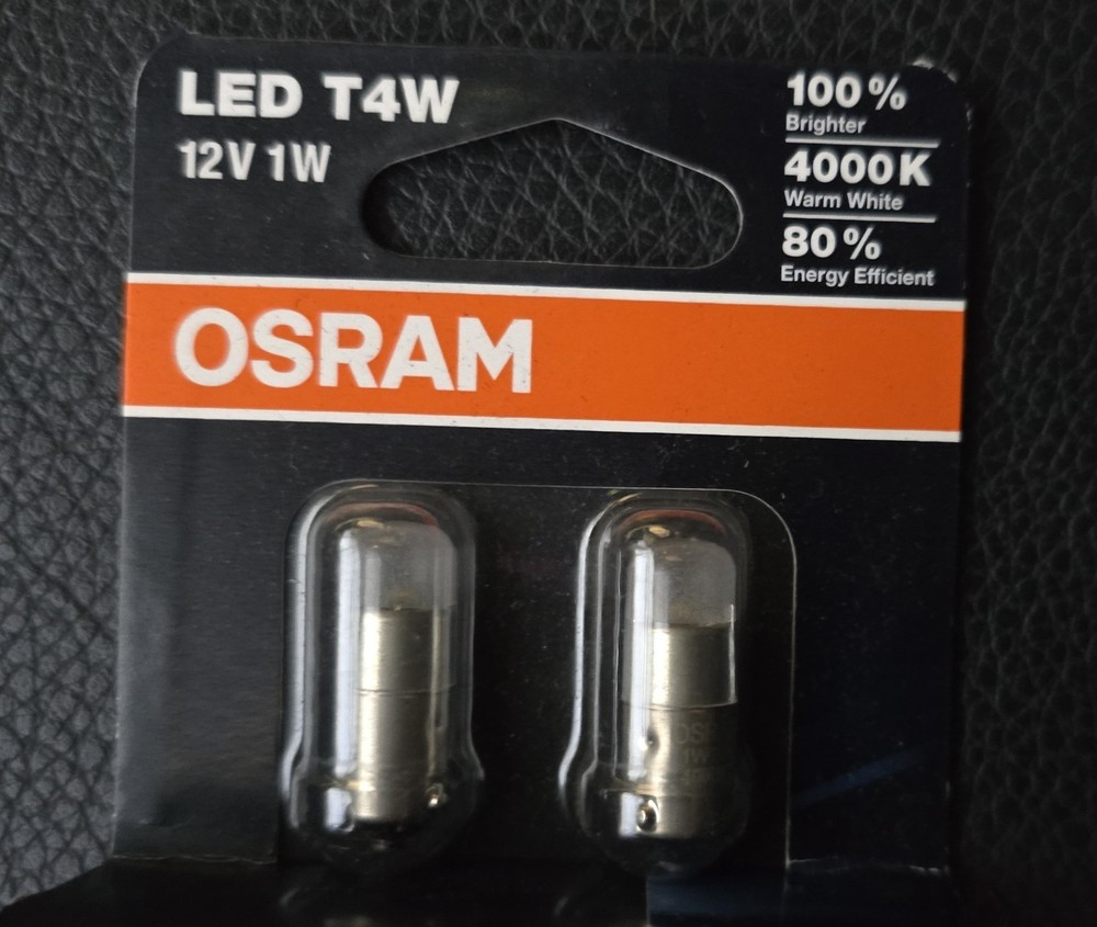 OSRAM LED T4W 4000k warm white lights