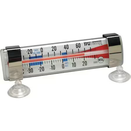 Taylor 3503 Refrigerator Freezer Thermometer, Ss