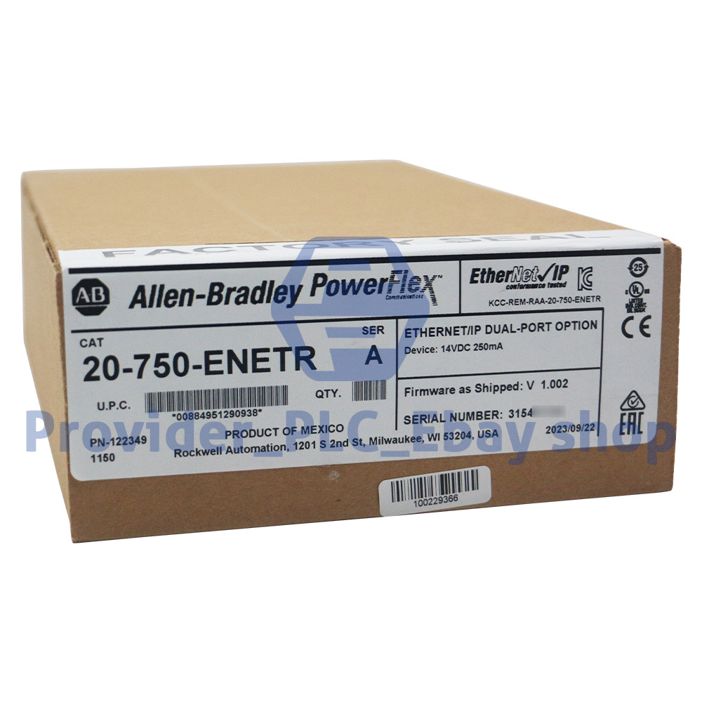 20-750-ENETR Allen-Bradley PowerFlex 750 EtherNet-IP Adapter New 20750ENETR