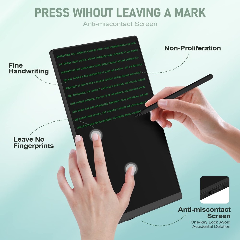 LCD Writing Tablet for Adults- 10.5″ 11.5in, Black