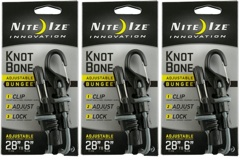 Nite Ize KnotBone Adjustable Bungee #5 (3-Pack)
