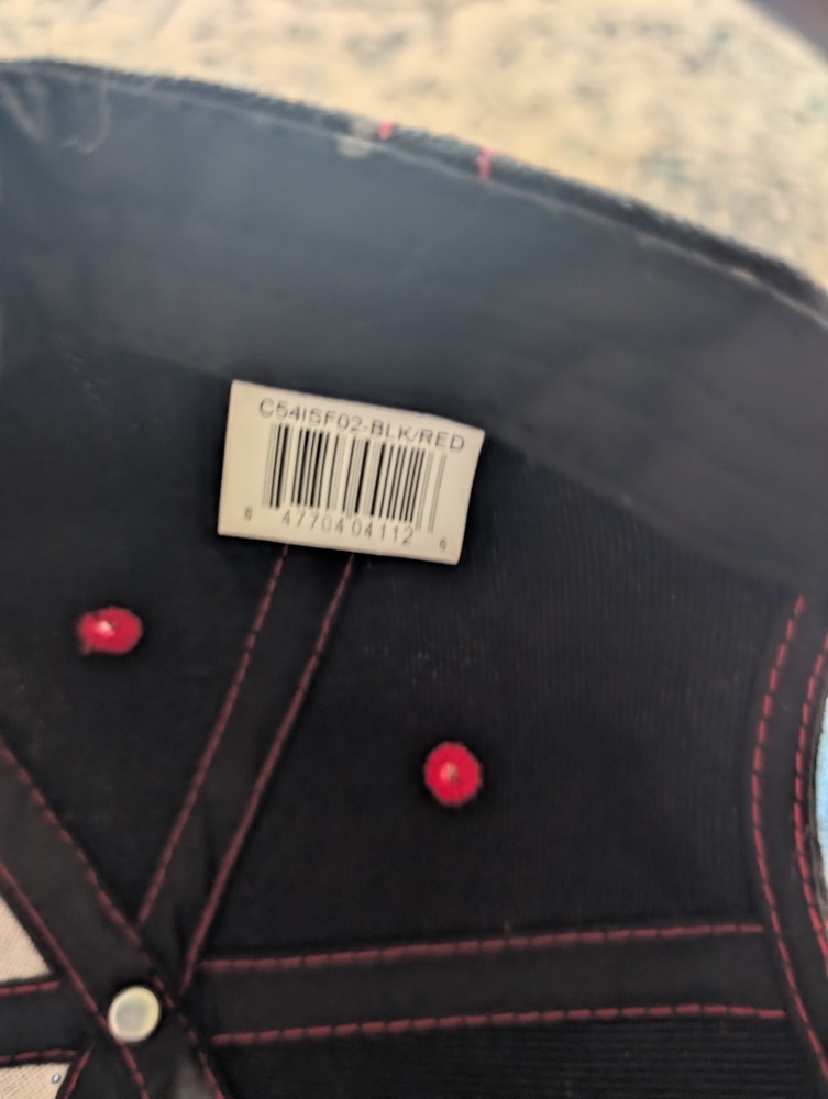 Black Red San Francisco Strapback SF Baseball Cap Juniors Boy One Size