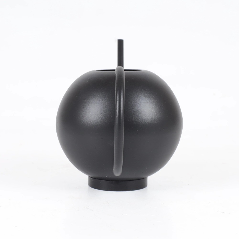 0.5-gal Metal Watering Can, Black