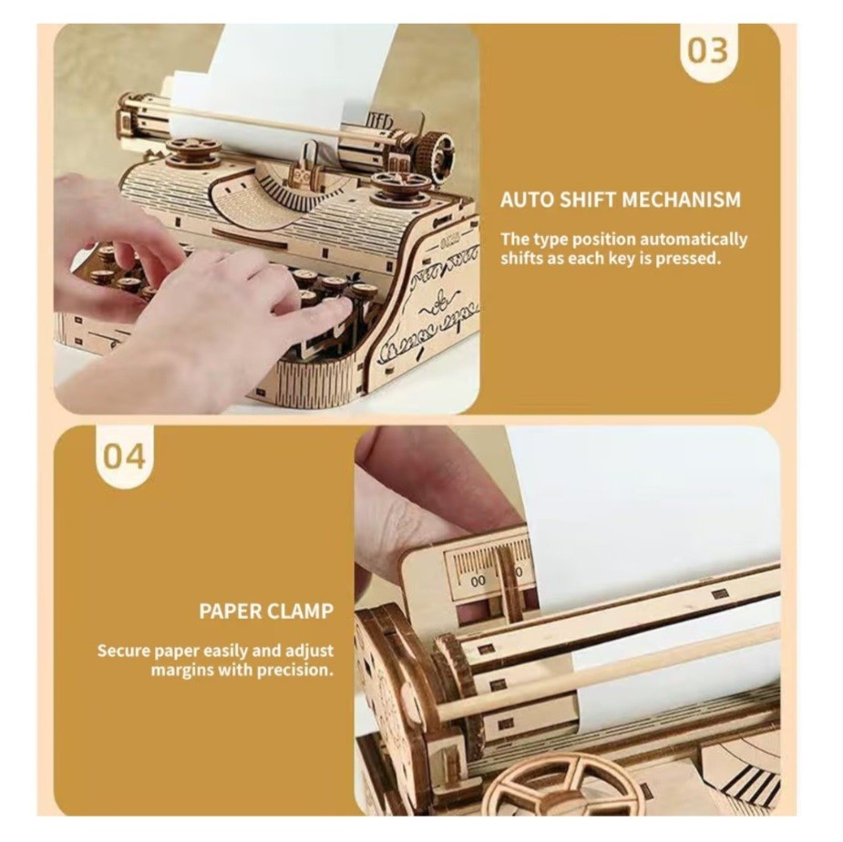 EWA Eco-Wood-Art Typewriter New