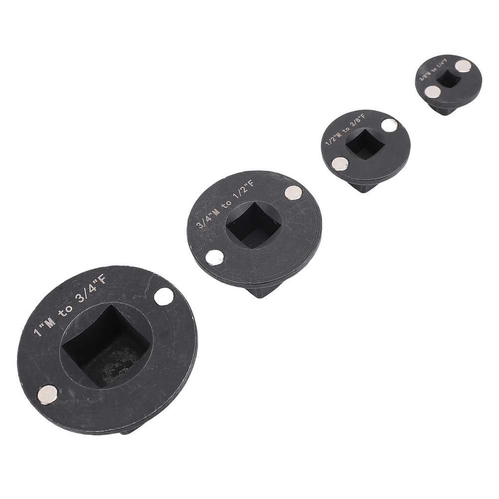4PCS Insert Low Profile Impact Socket Adapter Set Drive Reducing 1in M-3/4in F