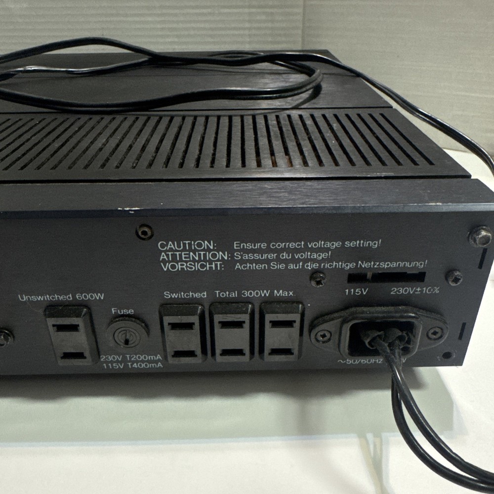 Tandberg 3002 A Control Amplifier Preamp Made in Norway Powers On Untested