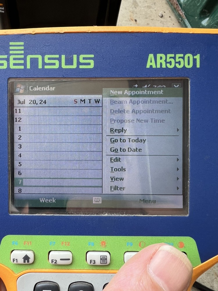 Sensus AR5501 Field Data Collector w/ Charging Cradle Works