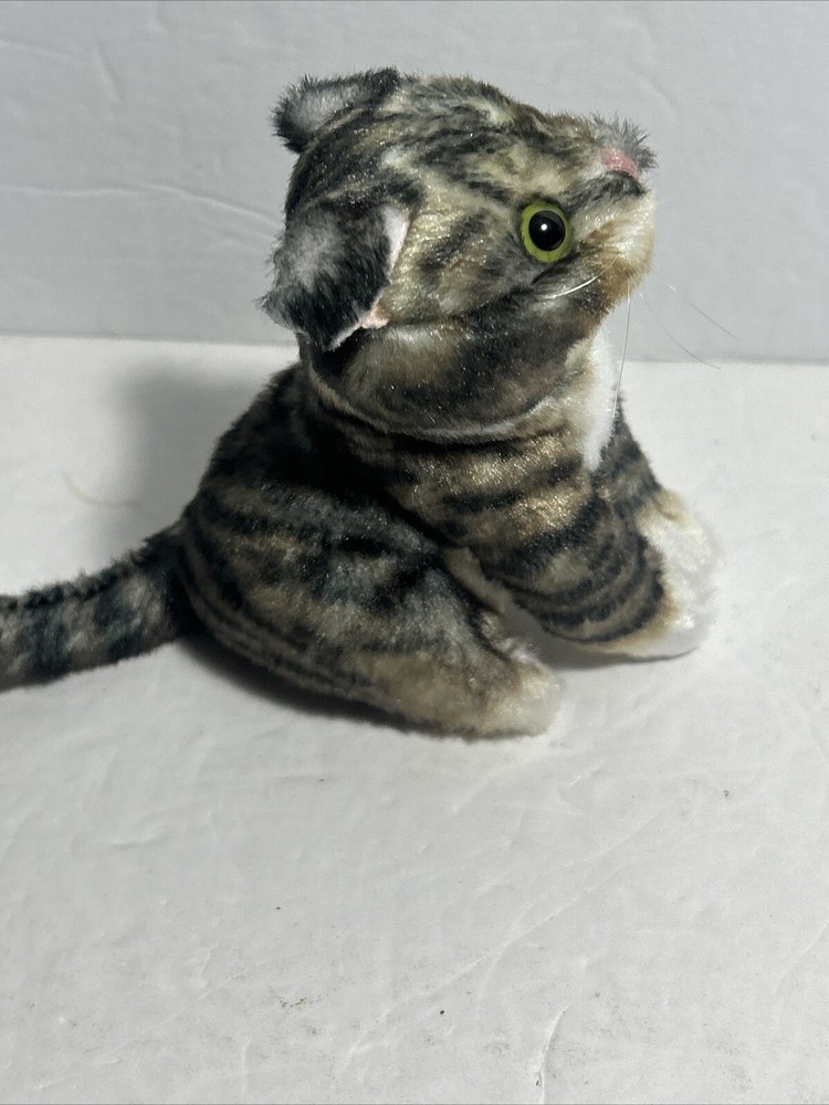 Mini Tabby Cat Finger Puppet 6 inches