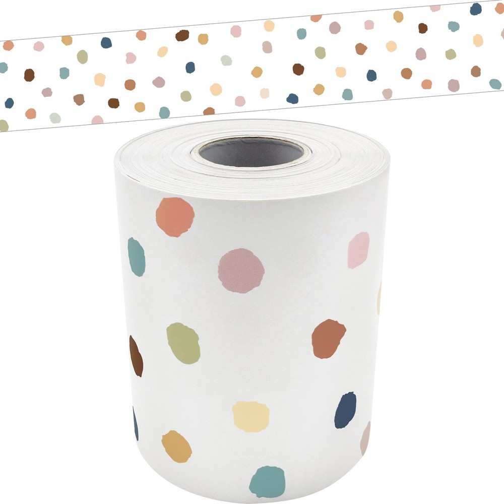 Teacher Created Resources Everyone Welcome Dots Straight Rolled Border