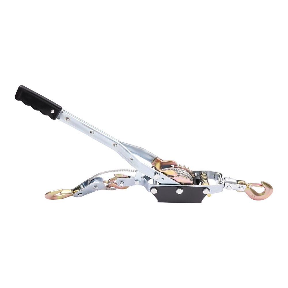 5 Ton Hand Puller Heavy Duty Winch Pull Hoist Come Along Cable 3 Hooks 2 Gear