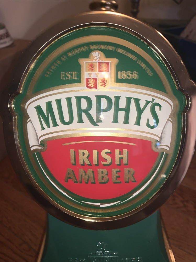 Murphy’s Irish Amber draft tower with beer line and handle
