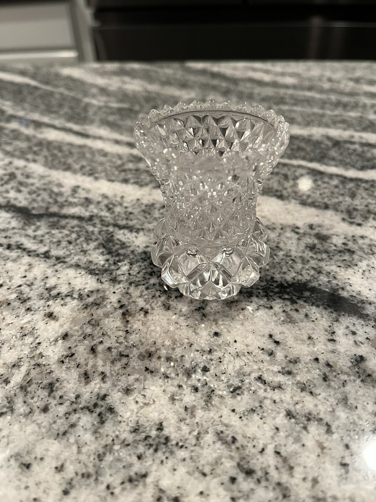 Vintage 2 1/2 Crystal Bud Vase