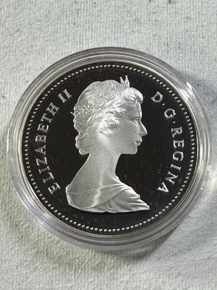1984 Canada 1 Dollar Silver Proof Coin Toronto