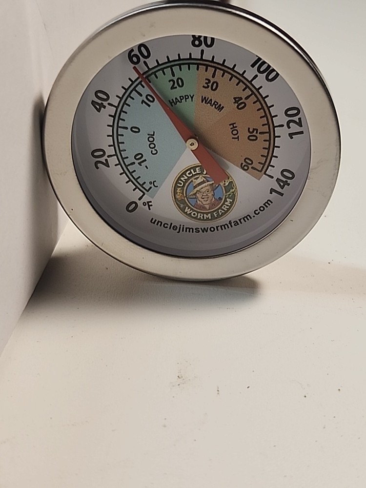 Compost Thermometer Stainless Steel Dial - Ideal Composting