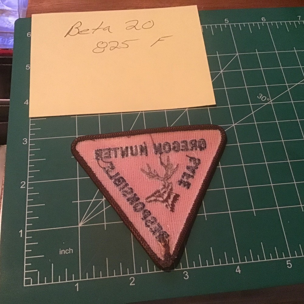 Oregon Safe Hunter Patch Blue and Gold (w18)