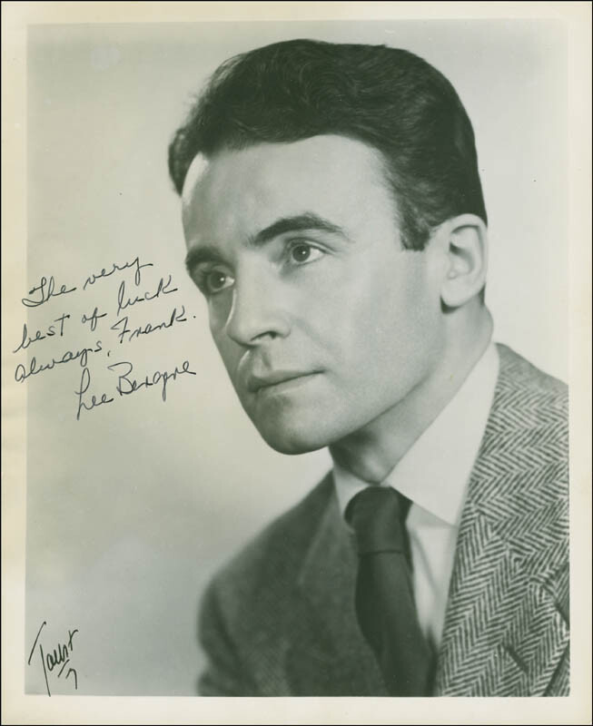 LEE BERGERE - INSCRIBED PHOTOGRAPH SIGNED