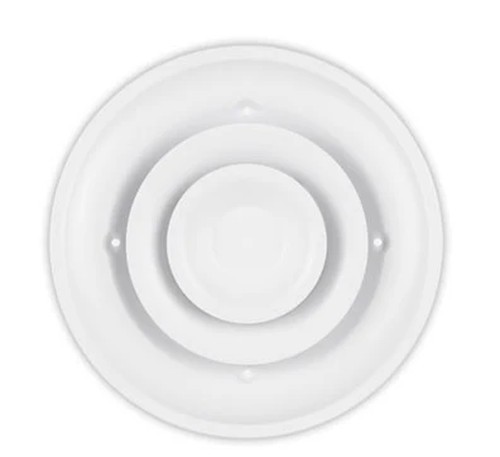 SHOEMAKER MFG 90-8 ROUND DIFFUSER 8" METAL WHITE AIR FLOW HVAC CONNECTION
