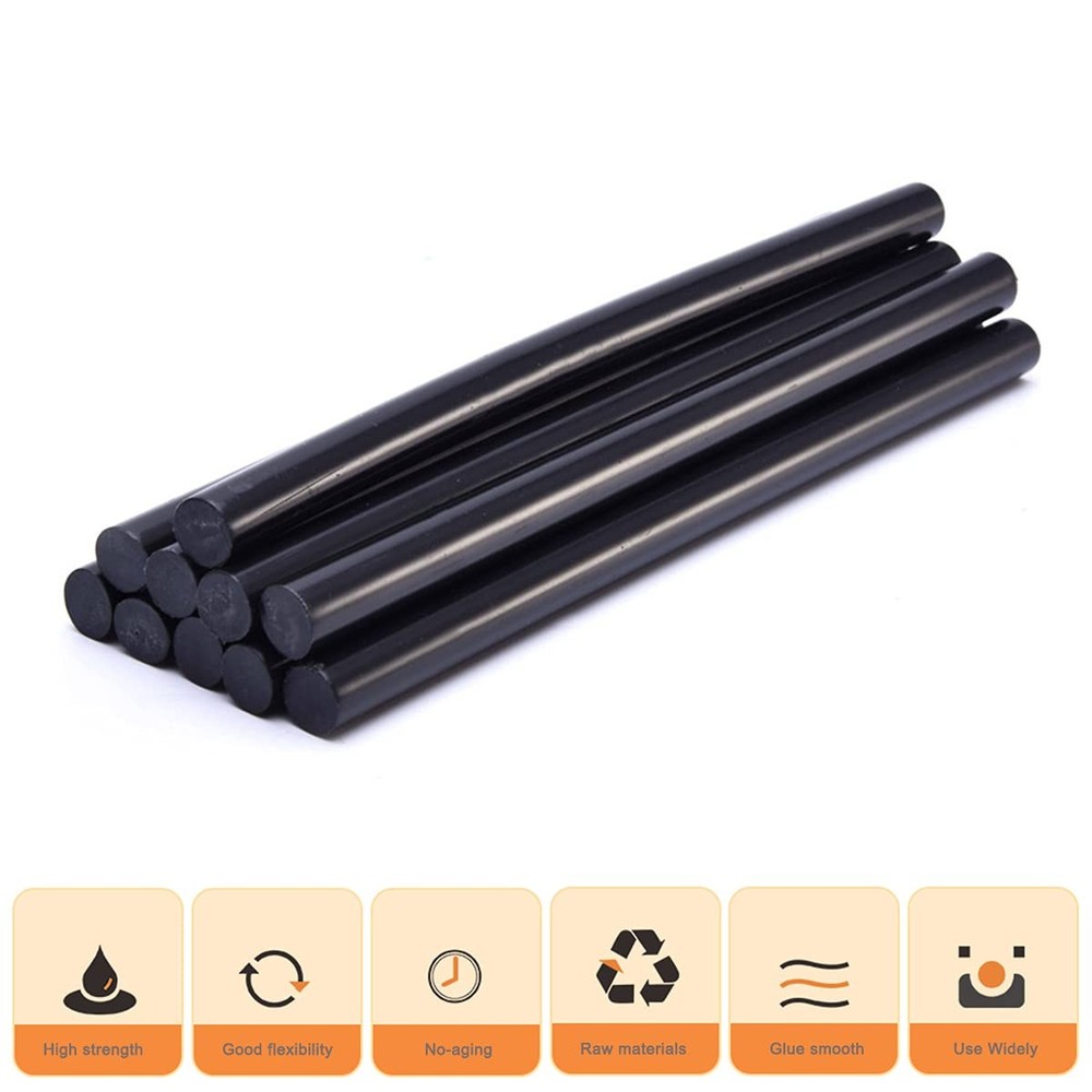 Full Size Black Hot Glue Sticks