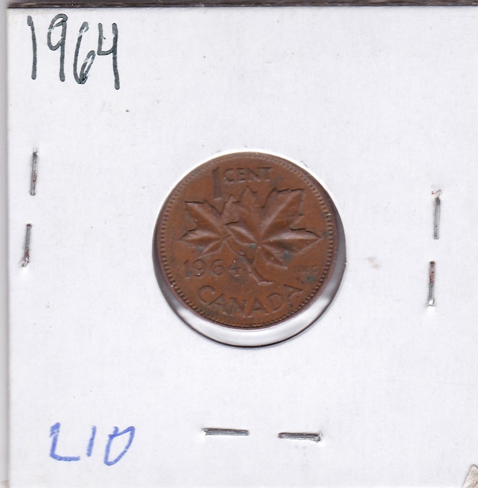 1964 Canada Cent L10