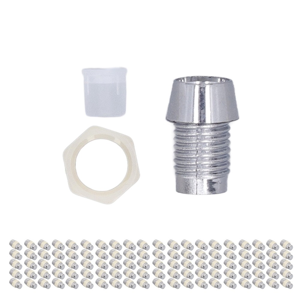 100 Set LED Holder 5mm Plastic Light Emitting Diode Panel Mount Clip Repair Tool