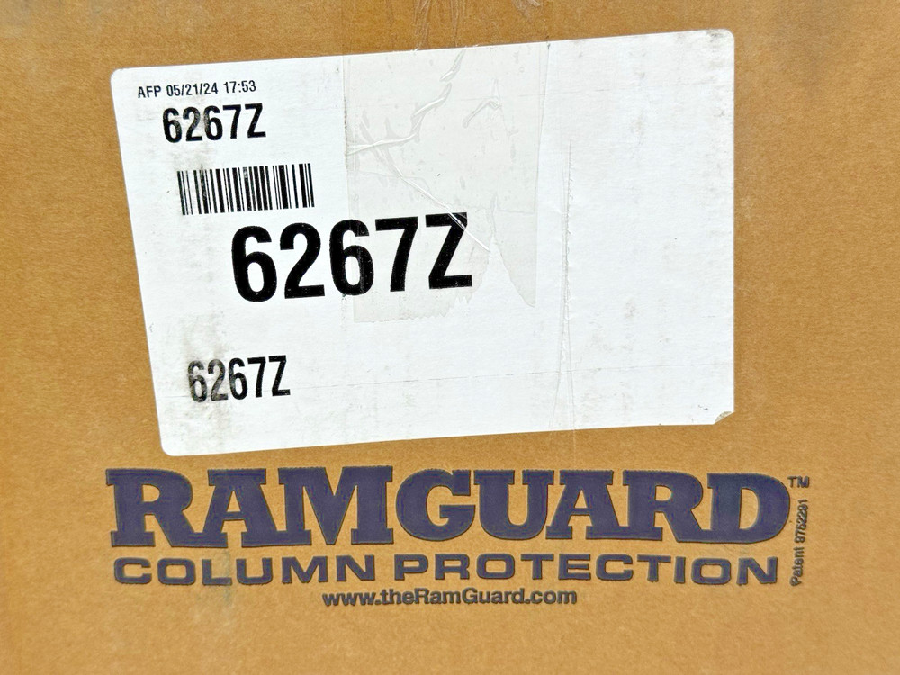 4-PACK RAMGUARD PALLET RACK BUMPER GUARD COLUMN PROTECTOR HEAVY DUTY RUBBER