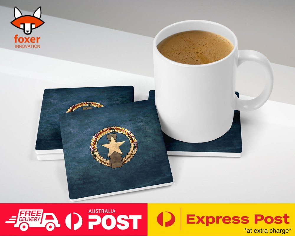 COASTER COFFEE DRINKING MAT|NORTHERN MARIANA ISLANDS FLAG