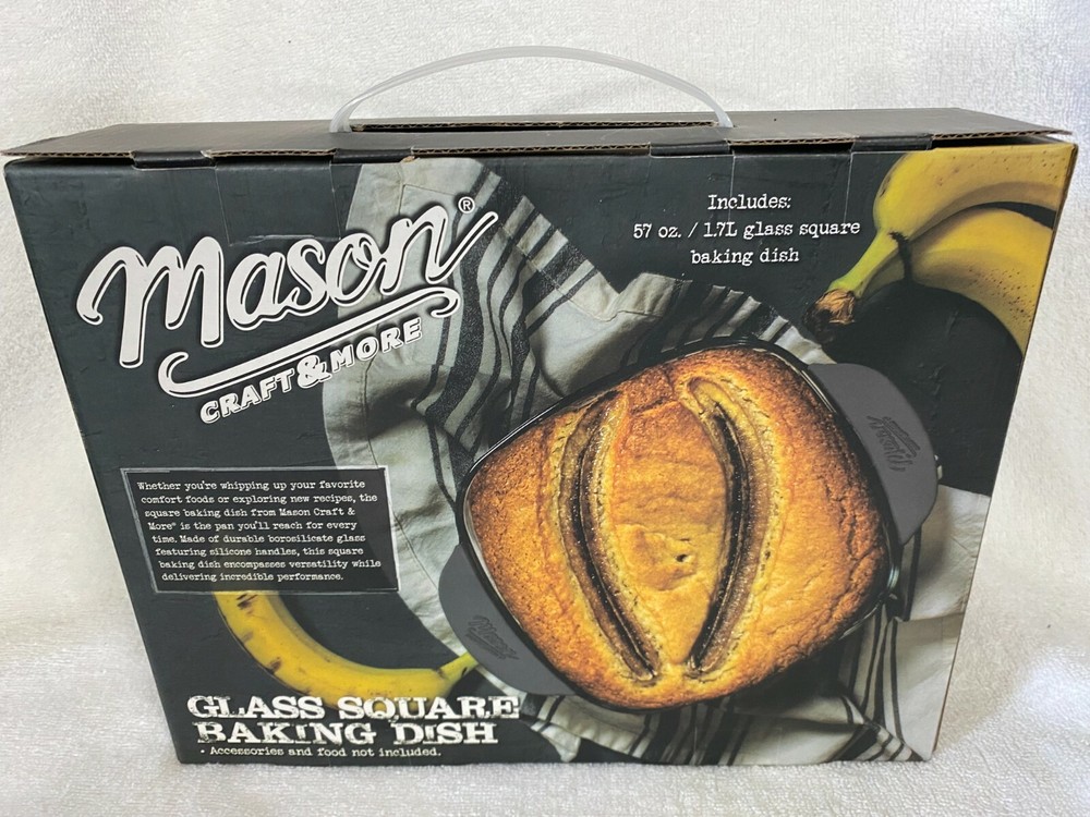Mason Craft & More Glass Square Baking Dish