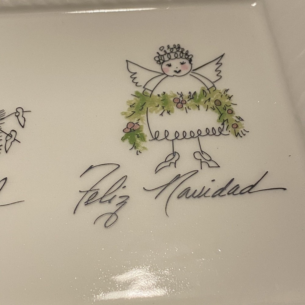 Foreside Merry Christmas Serving Tray Platter
