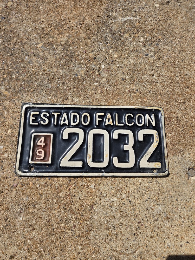 Venezuela 1949 License Plate