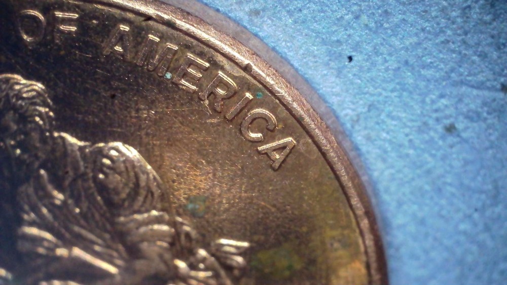 2009 Lincoln Bicentennial Cent Extra finger