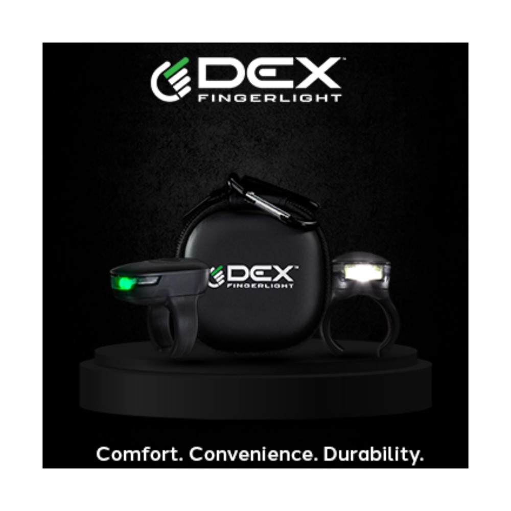 High Tech Wearable LED Flashlight - Rechargeable Fingerlight - 3 Li... Fast Ship