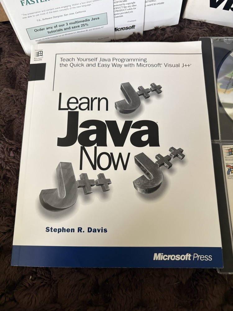 Microsoft Visual J++ Professional Edition Java active x Big Box L@@k