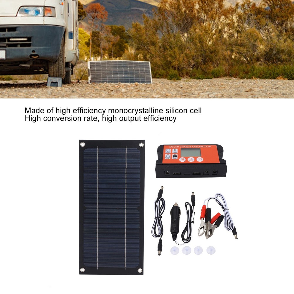 Solar Panel Kit 10W Solar Panel Charger Monocrystalline Silicon 18V