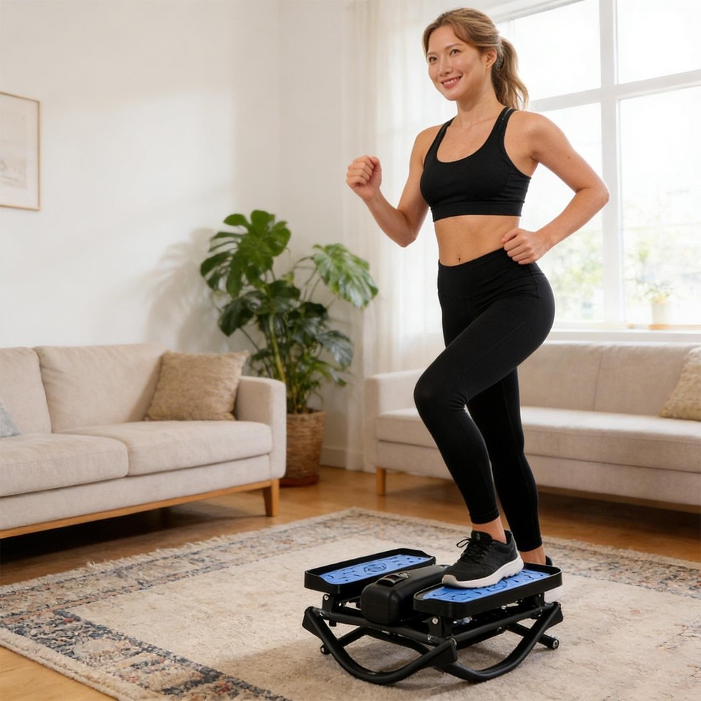 Steppers for Exercise, Rocking Stepper with Exercise Equipment for Home Workouts