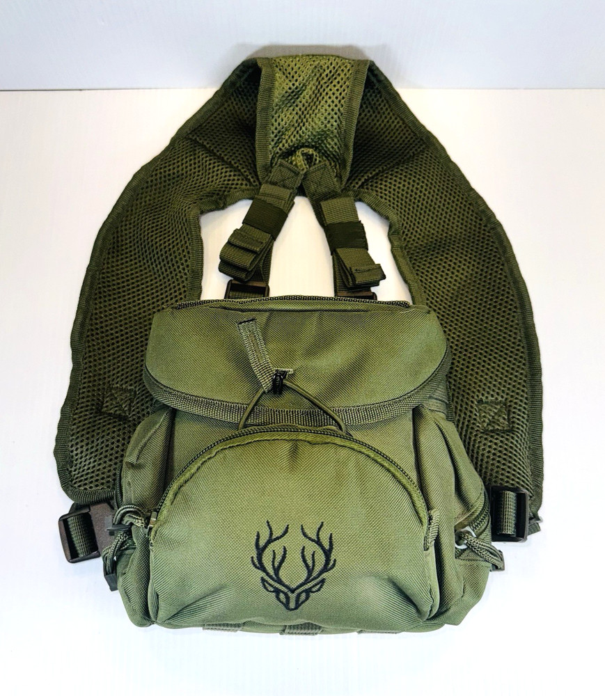 Boundless Performance Binocular Harness Chest Pack Tactical Bag Olive Drab Green