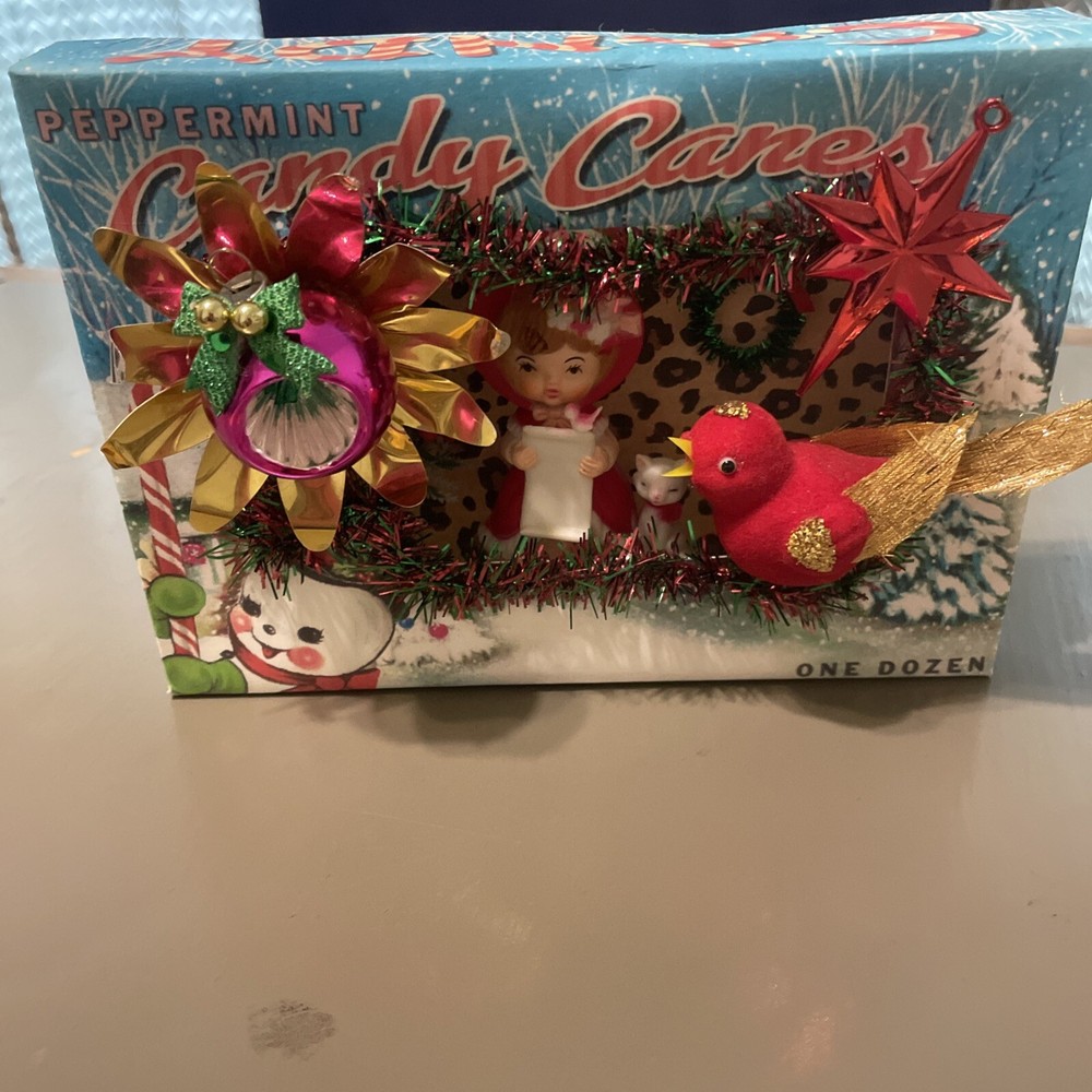 OOAK Christmas Candy Shadow Box