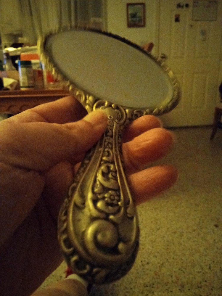 Vintage Hand Mirror Samuel M Levi 1918