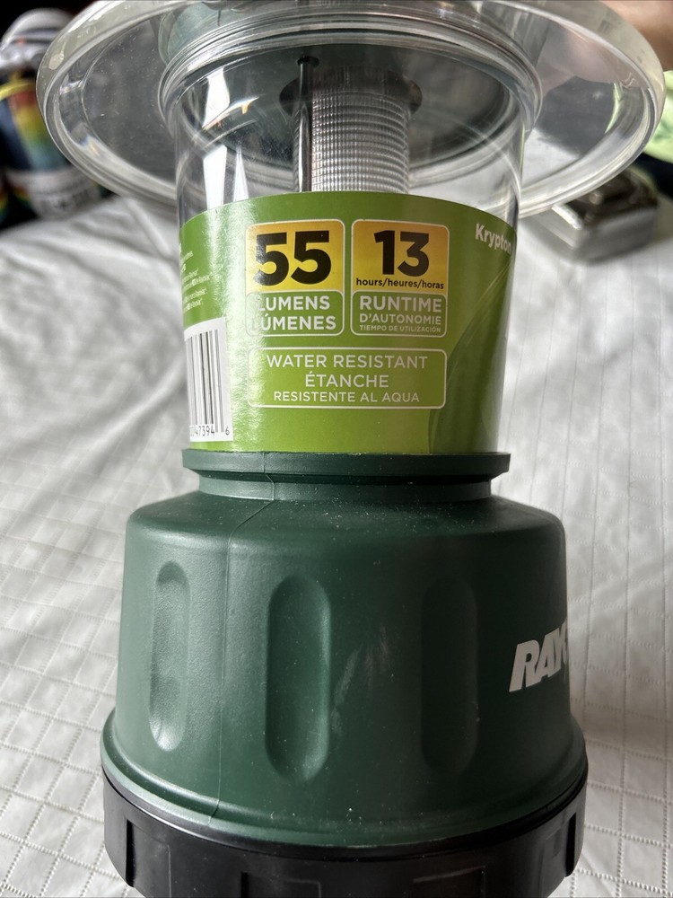 Rayovac Green Krypton Lantern SP4D-KBB UNUSED
