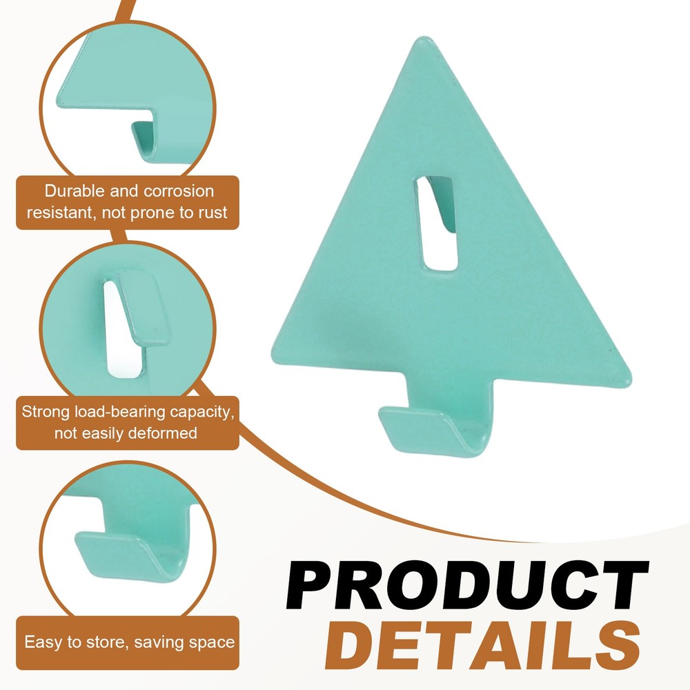 20Pcs PegBoard Hooks, 1.6" Triangle Study Peg Hooks for Wall Organizer, Blue