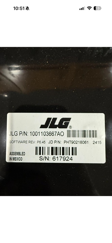 JLG Part #1001103667AO - CONTROL MODULE, PLATFORM