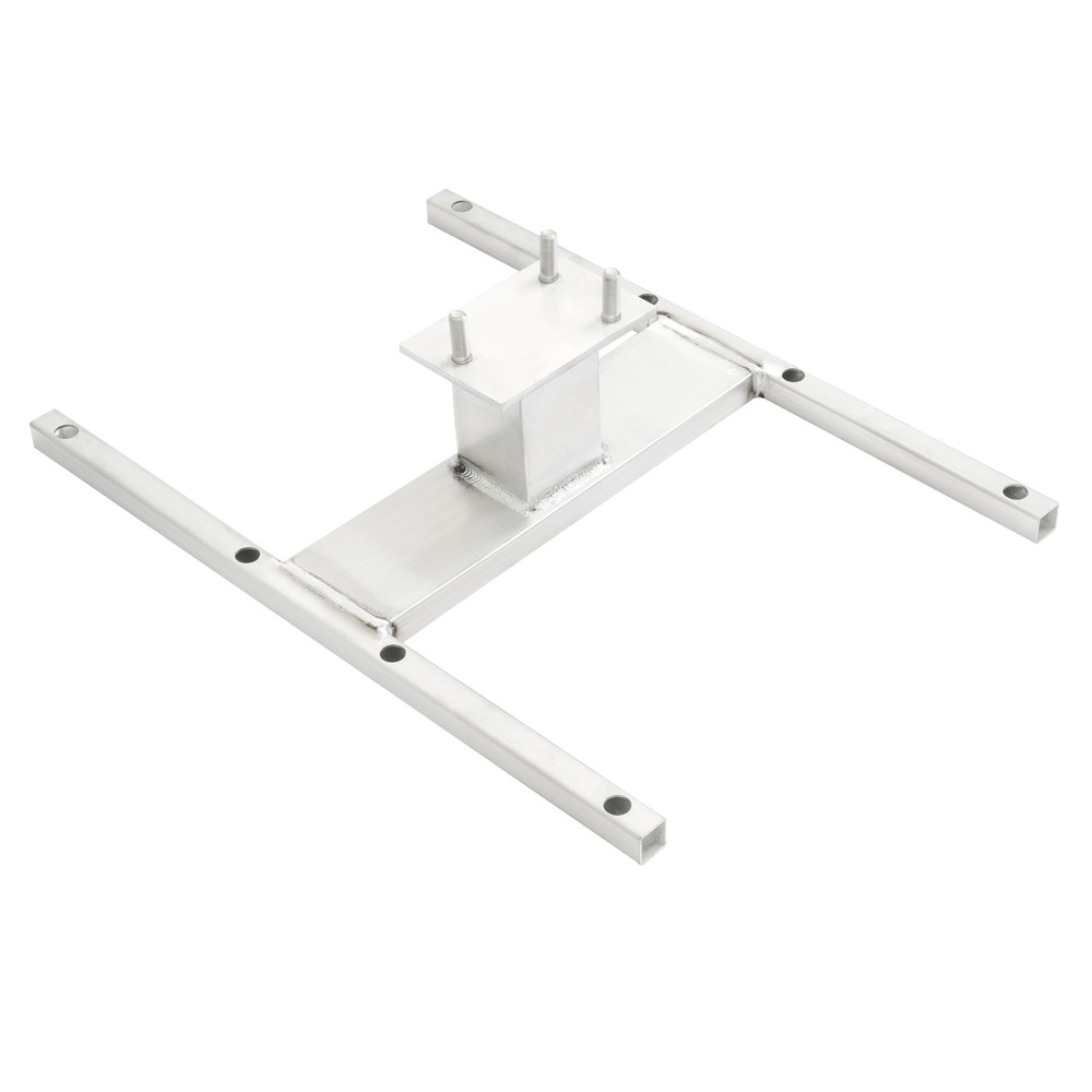 16" Stud Spacing Trailer Mount H-Mount Spare Tire Carrier 5-Lug Wheel, Aluminum