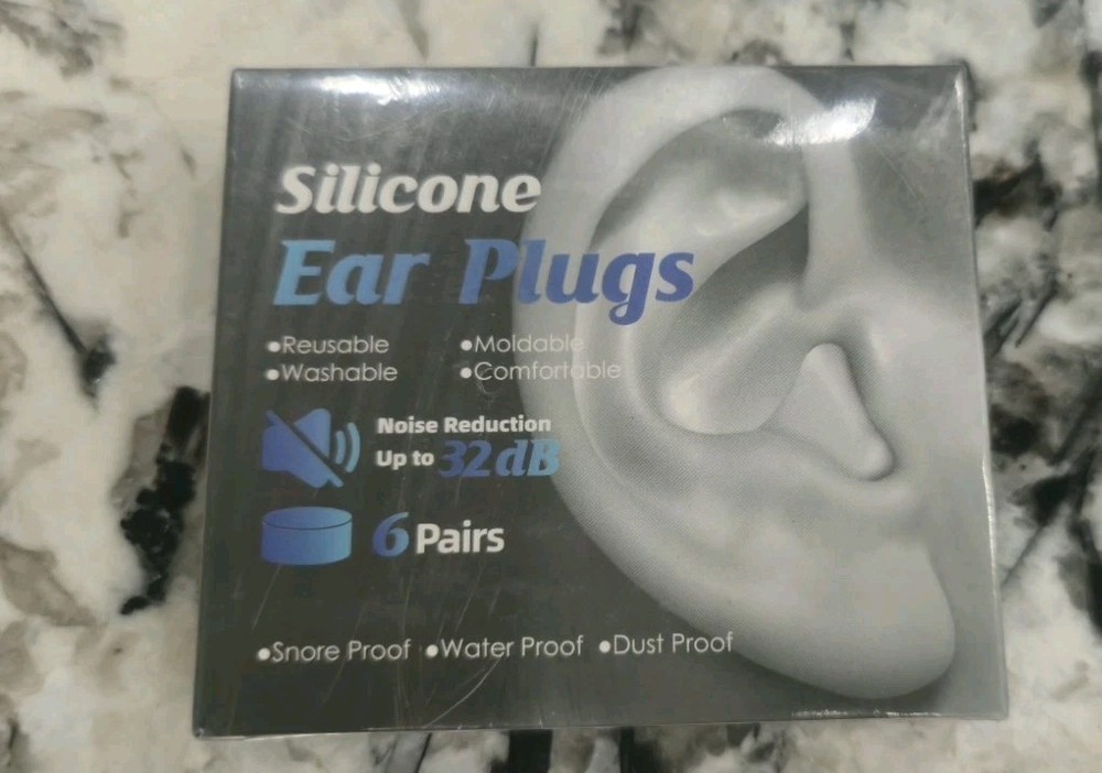 Silicone Ear Plugs 6pk