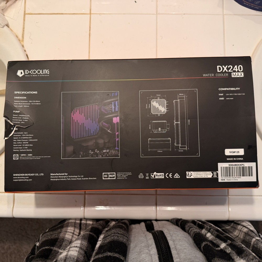 ID-COOLING DX240 PRO Liquid CPU Cooler for Desktop