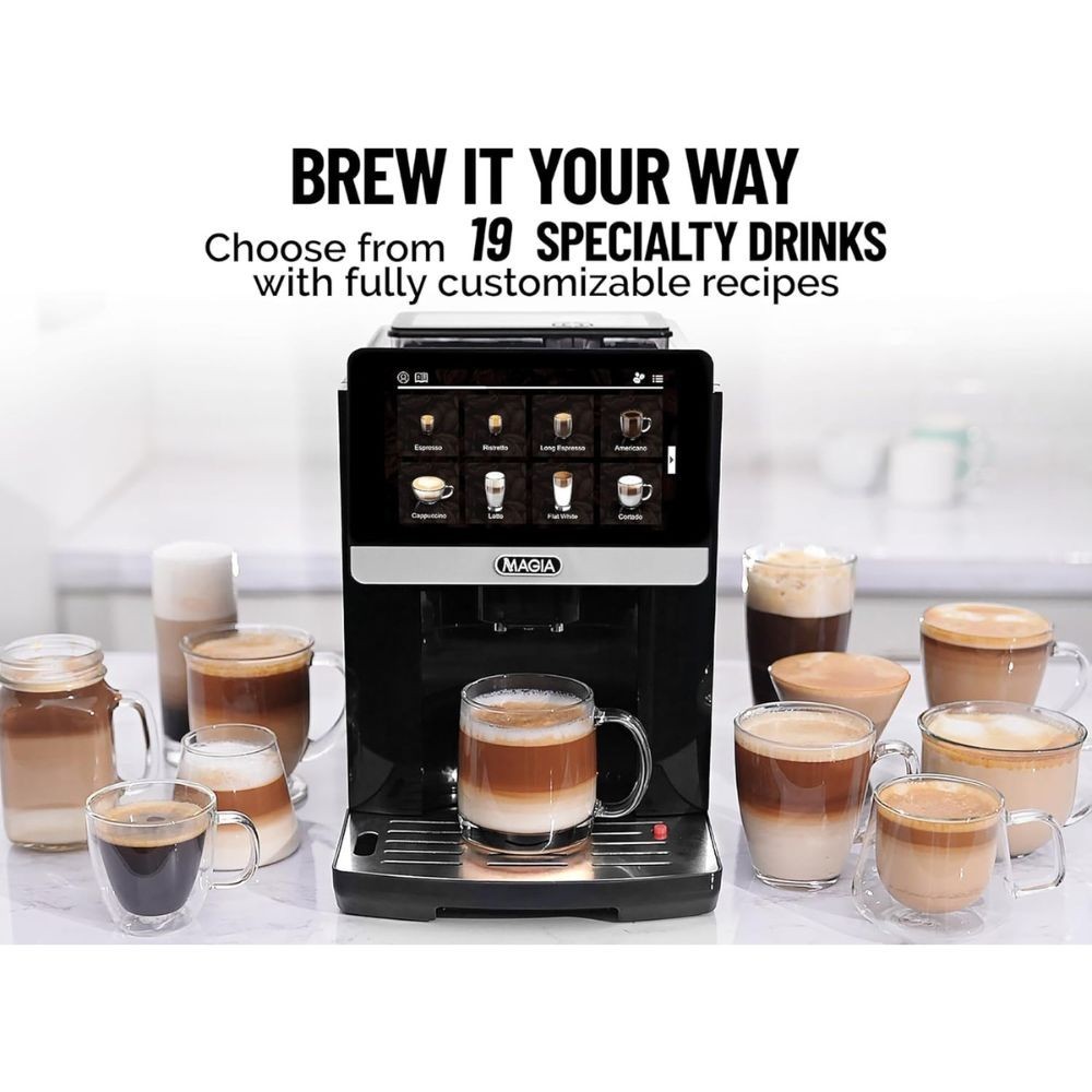 Zulay Kitchen Magia Fully Automatic Espresso Machine With Grinder