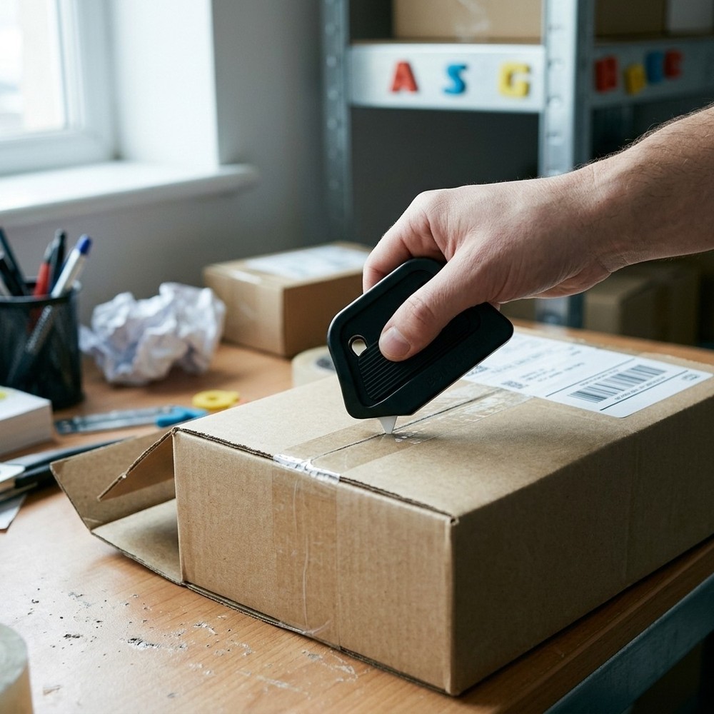 Compact Safe Box Cutter Ceramic Blade Opener for Boxes Envelopes Packaging Tasks