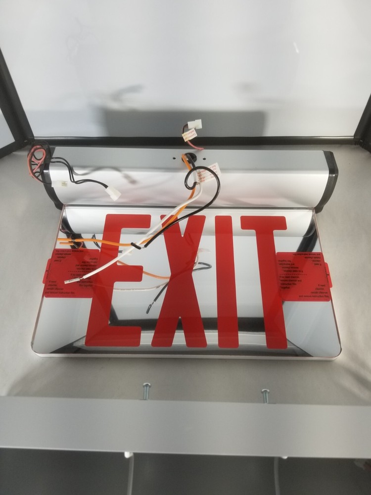 Compass CELS1RNE LED Emergency Exit Sign Red Letter Please Read Description