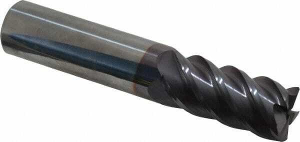 Accupro 3/4" Diam 5 Flute Single End Solid Carbide 0.03" Corner Radius End Mi...