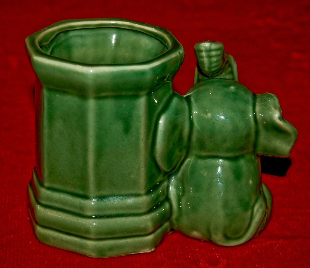 VINTAGE PLANTER Lucky Elephant Adorable Ceramic!